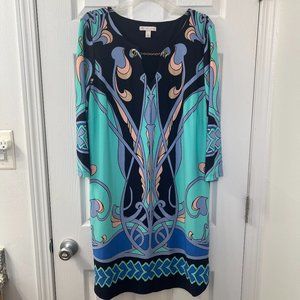 Established 1962 Women's Black & Green Dress Business Sz XL